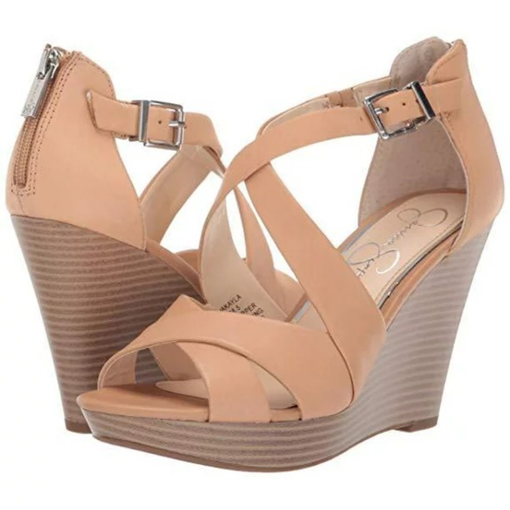 Tan Wedge Heels